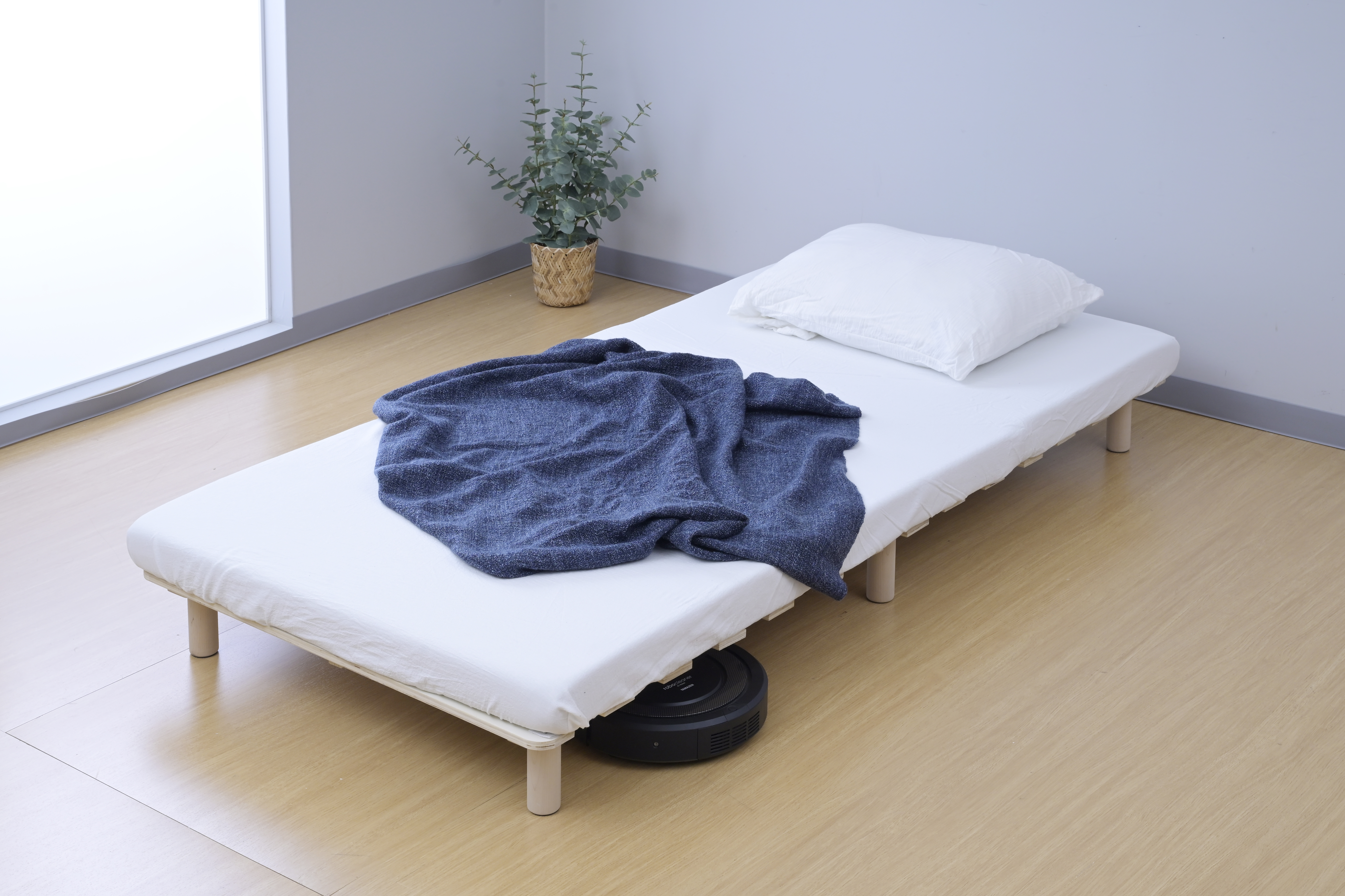 ベッド シングル すのこ ブラウン
