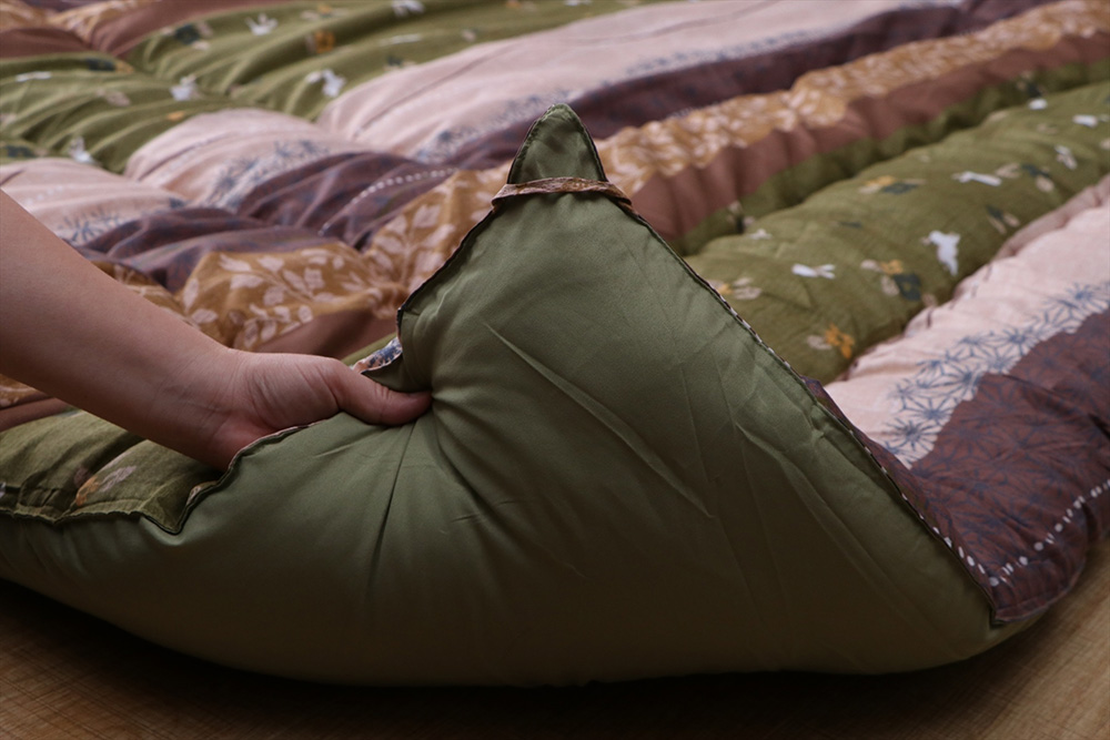 2点セット】こたつ布団 掛敷セット 和柄 ウサギ柄 こよみ グリーン 約