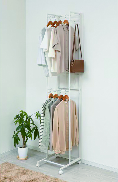 ベルカ 2段ハンガーラック スリム ホワイト | 【公式】イオン九州