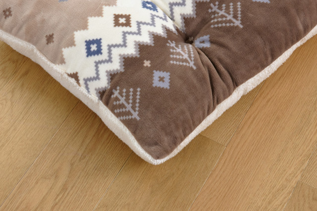 ホームコーディ フランネル 長座布団 プリント ベージュ | 【公式