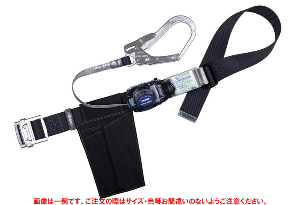 ツヨロン　胴ベルト型墜落制止用器具　ワンハンドリトラ　軽量回転フック型　青　Ｍサイズ 藤井電工 胴ベルト ワンハンドリトラ 新規格対応 第一種 軽量 アルミ