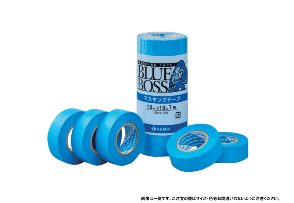 カモ井マスキングテープブルーボス60㎜6箱50㎜４箱 カモ井マスキングテープブルーボス50㎜4箱 カモ井加工紙 マスキングテープ