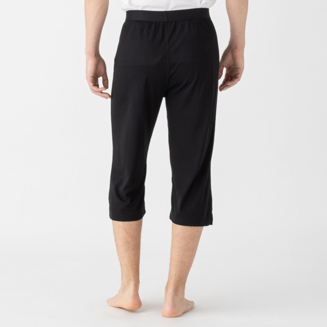 パンツ PEACE メンズ PEACE FIT 前ボタンロングパンツ 無地 COOL強力抗菌 クロ S