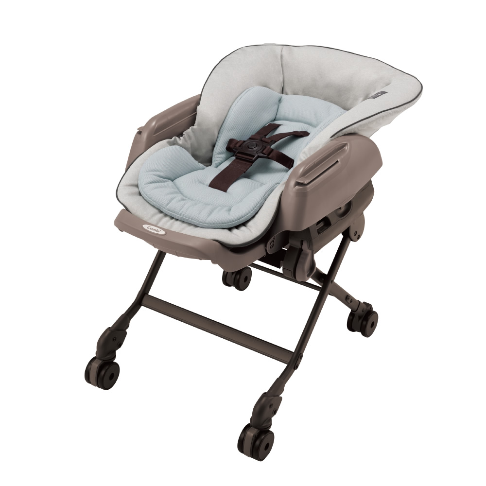 超美品】コンビ combi ネムリラ auto swing lm ミントグレー