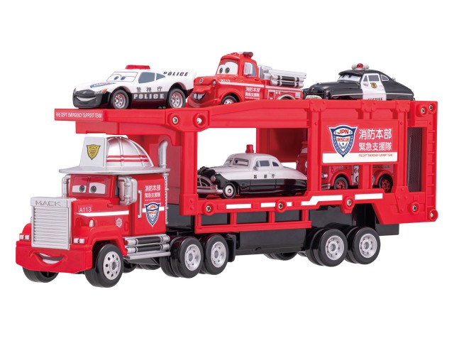 【レア】カーズ　トミカ　消防車マックキャリアカーと２９台セット カーズ トミカ 現場へ急行！レスキューキャリアカー マック | 【公式