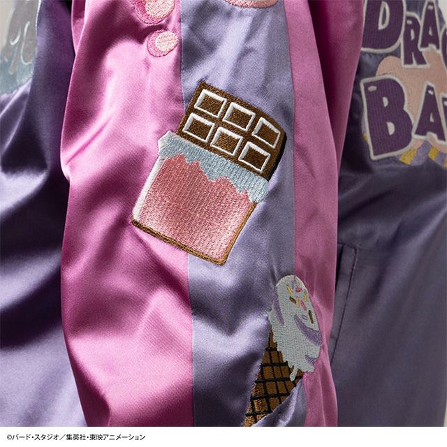 【新品、未使用】魔人ブウ スカジャン L 未使用級☆ 絡繰魂 ドラゴンボール コラボ 魔人ブウ和柄 刺繍