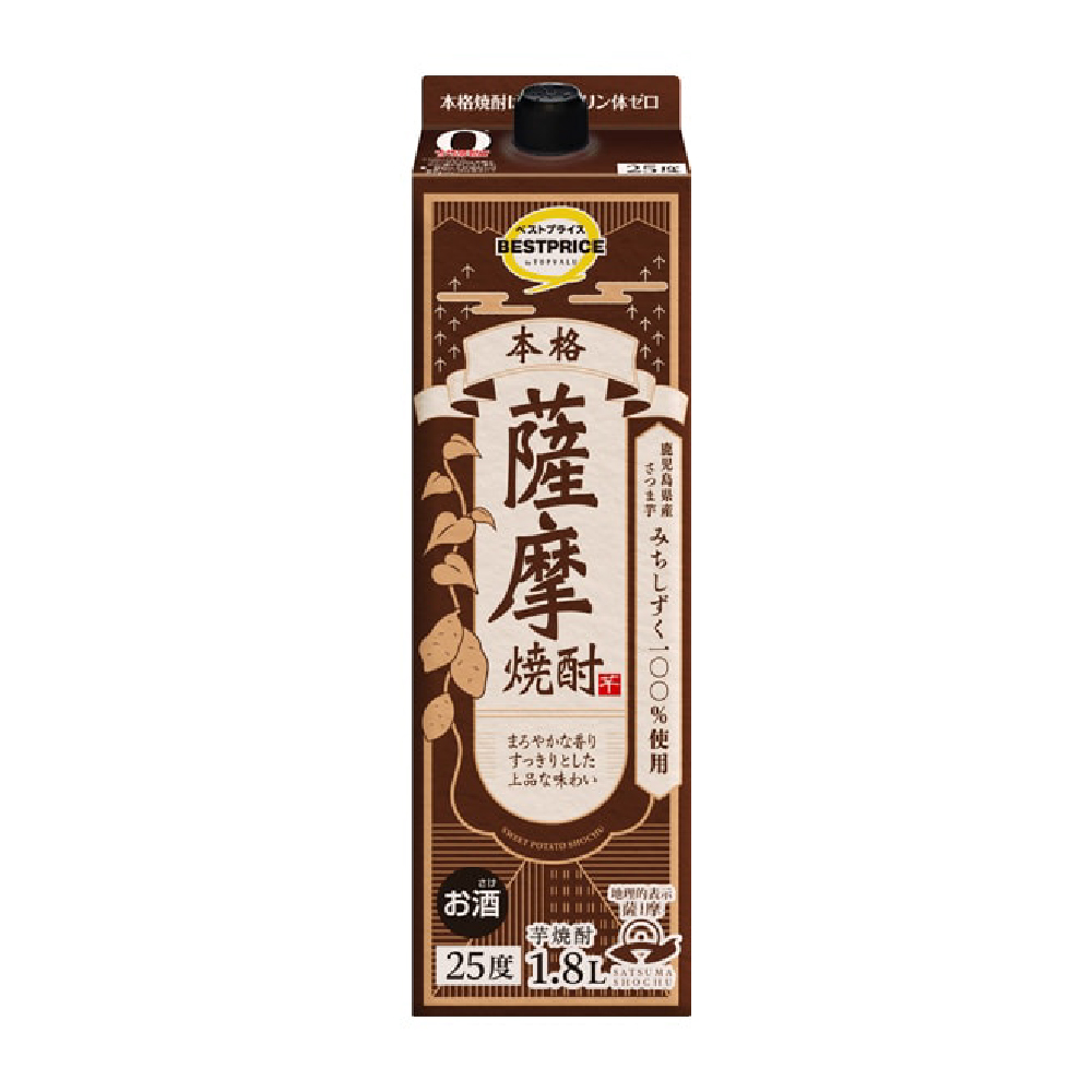 BP本格薩摩焼酎 芋焼酎 25度 1800ml | 【公式】イオン九州オンライン