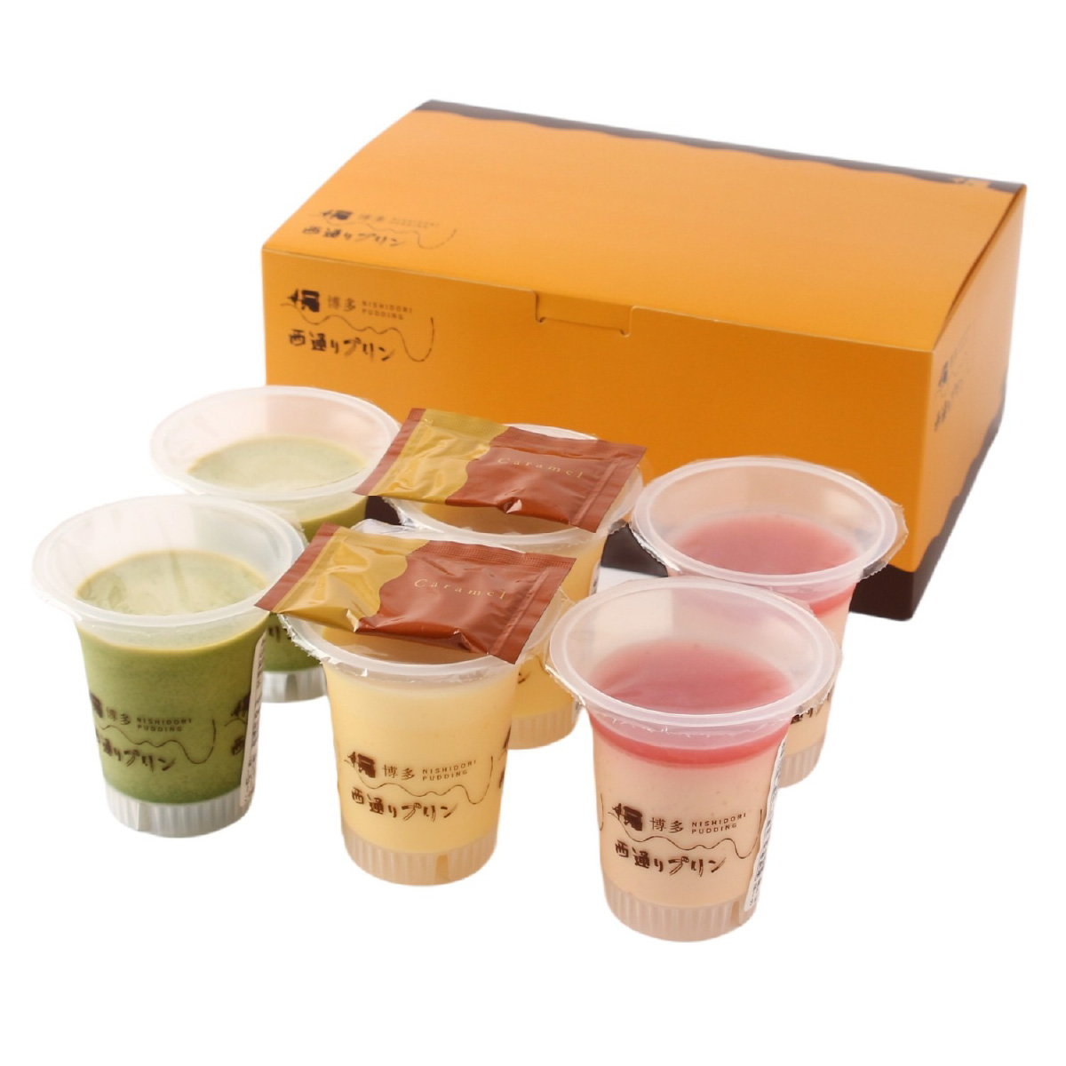 西通りプリン プリンセレクションセット 3種類6個入 （ポシェ85g
