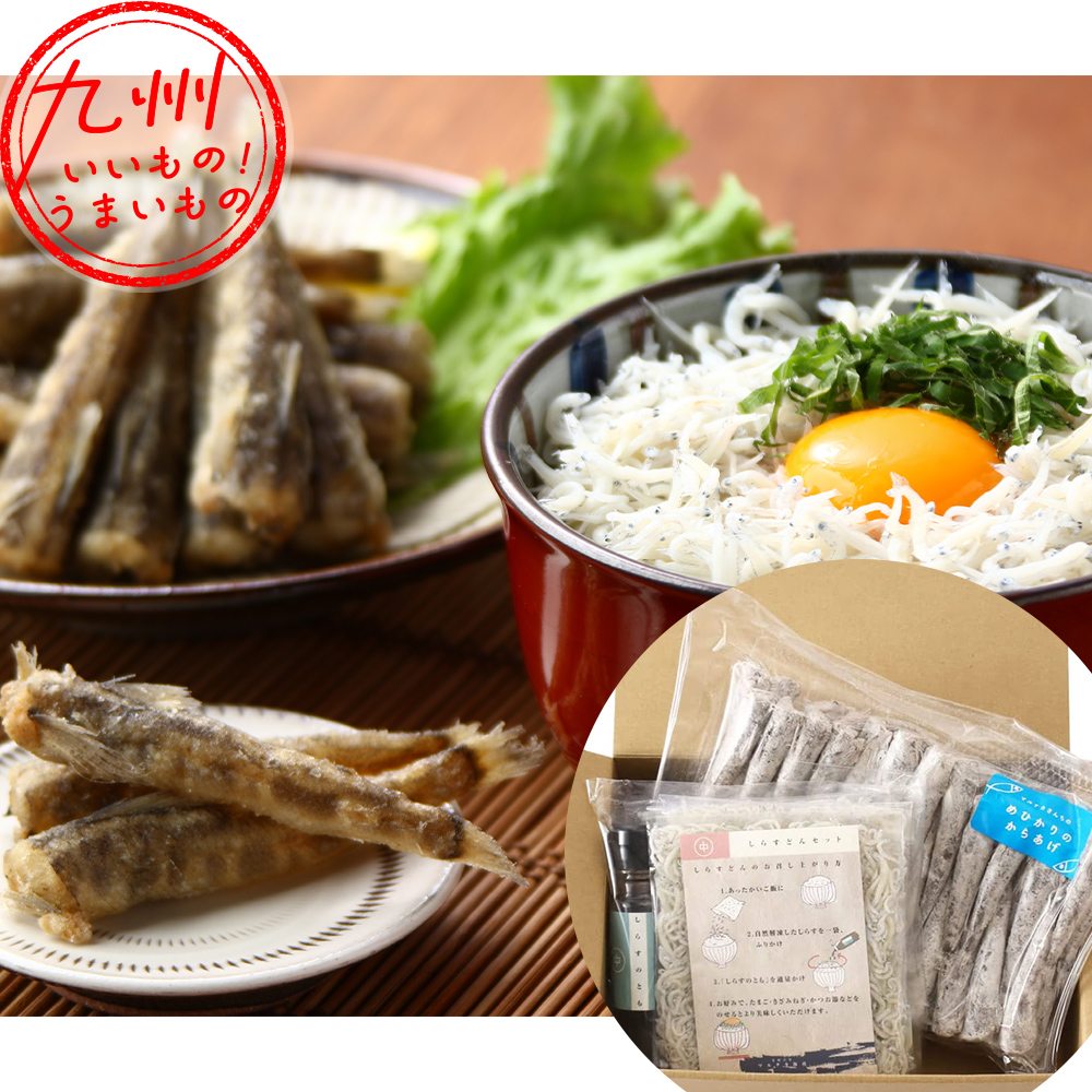 唐揚げ用めひかりとしらす丼セット 唐揚げ用めひかり 460g、しらす丼 