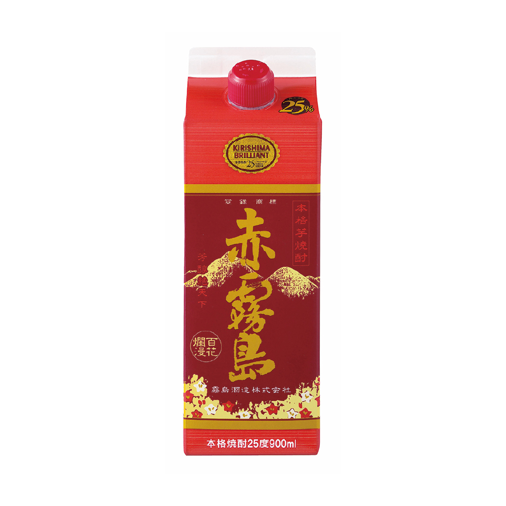 赤霧島 本格芋焼酎 900mlパック 6本入×2箱 赤霧島 900mlパック 6本入り