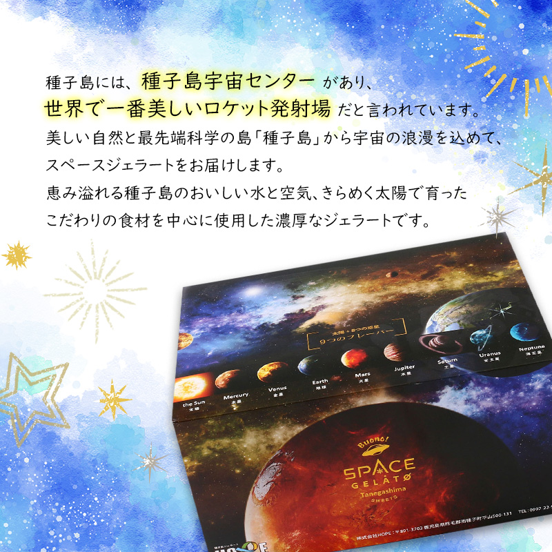 スペースジェラート9個セット ギフトボックス 90ml×9個(ぽんかん