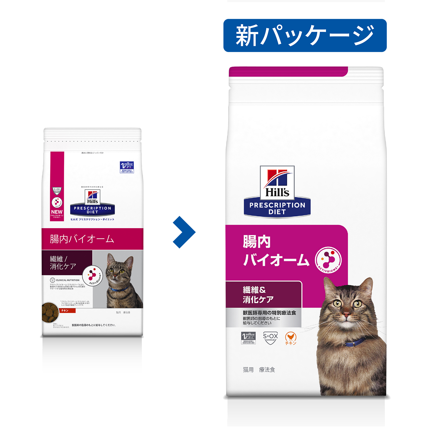 もちむぎさん専用 ヒルズ　猫用 腸内バイオーム 2kg ヒルズ 猫用 腸内バイオーム 繊維＆消化ケア チキン 2kg | 【公式