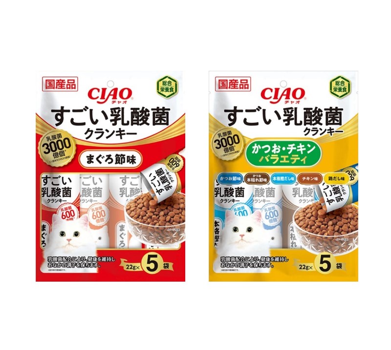 いなば CIAO すごい乳酸菌 クランキー 24袋 いなば チャオ すごい