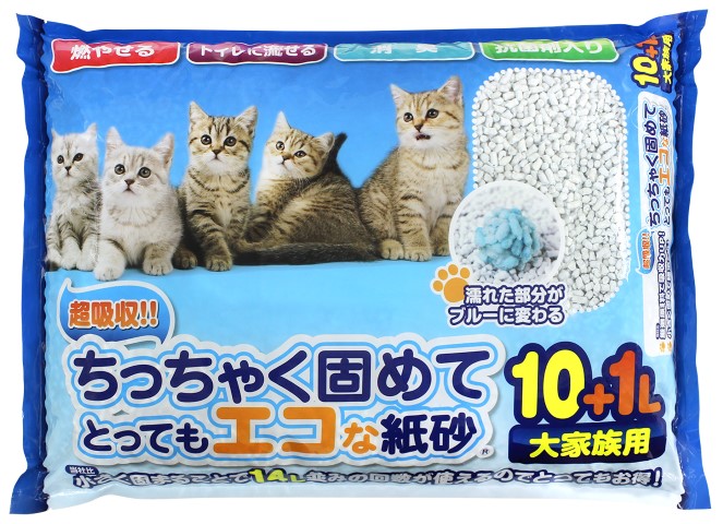 ちっちゃく固めてエコな紙砂 10L+1L | 【公式】イオン九州オンライン