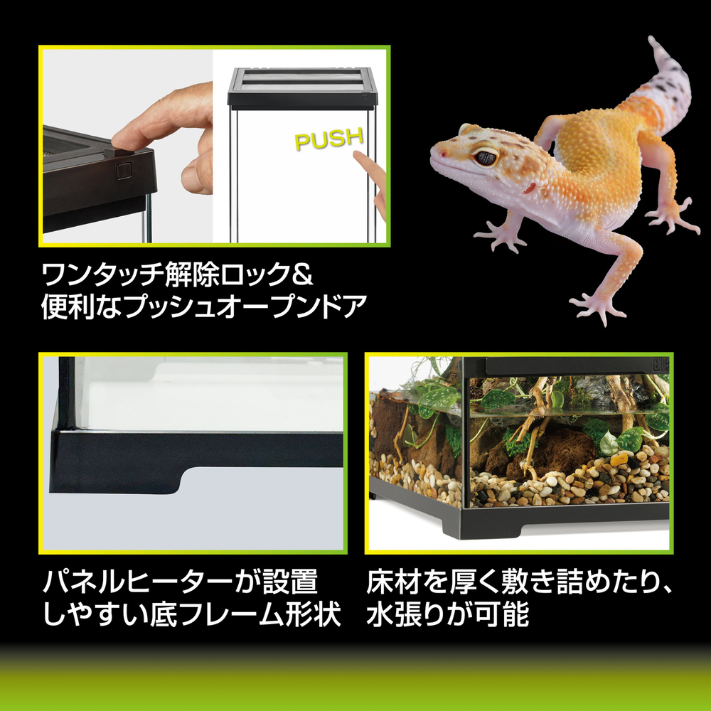 ジェックス エキゾテラ グラステラリウム PRO 3030 爬虫類飼育ゲージ