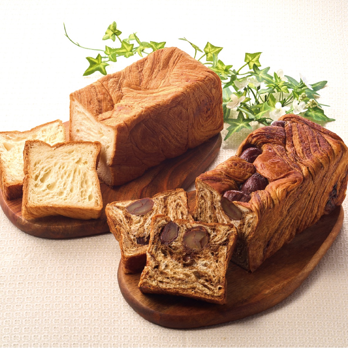 レア gochisou ごちそう ワンピース テキスタイル パン柄 クロワッサン kiyoka morimoto クロワッサン食パン・溢れる栗のクロワッサン食パン