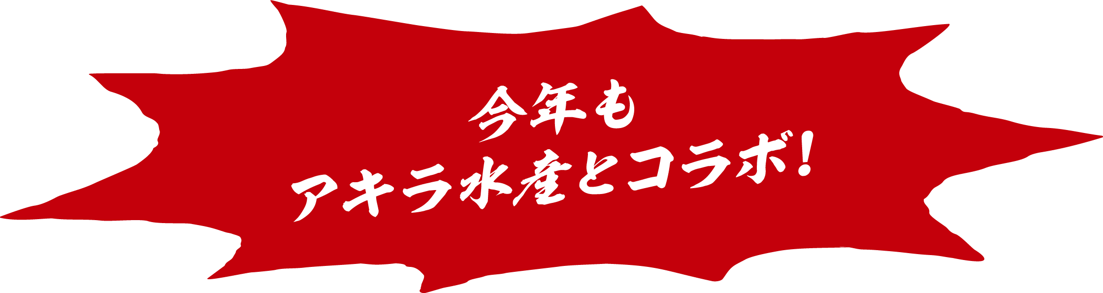 今年もアキラ水産とコラボ！