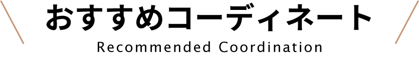 おすすめコーディネート