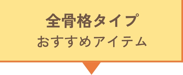 全骨格タイプ おすすめアイテム