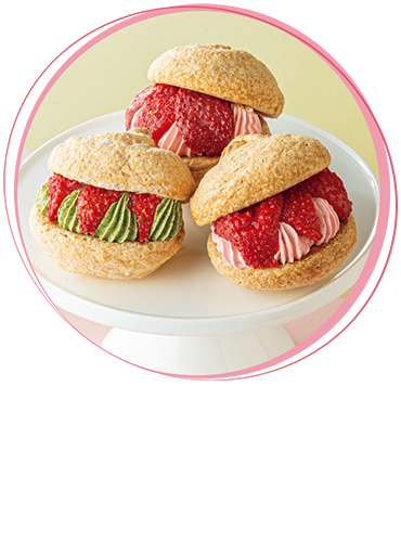 苺のダックワーズバターサンド