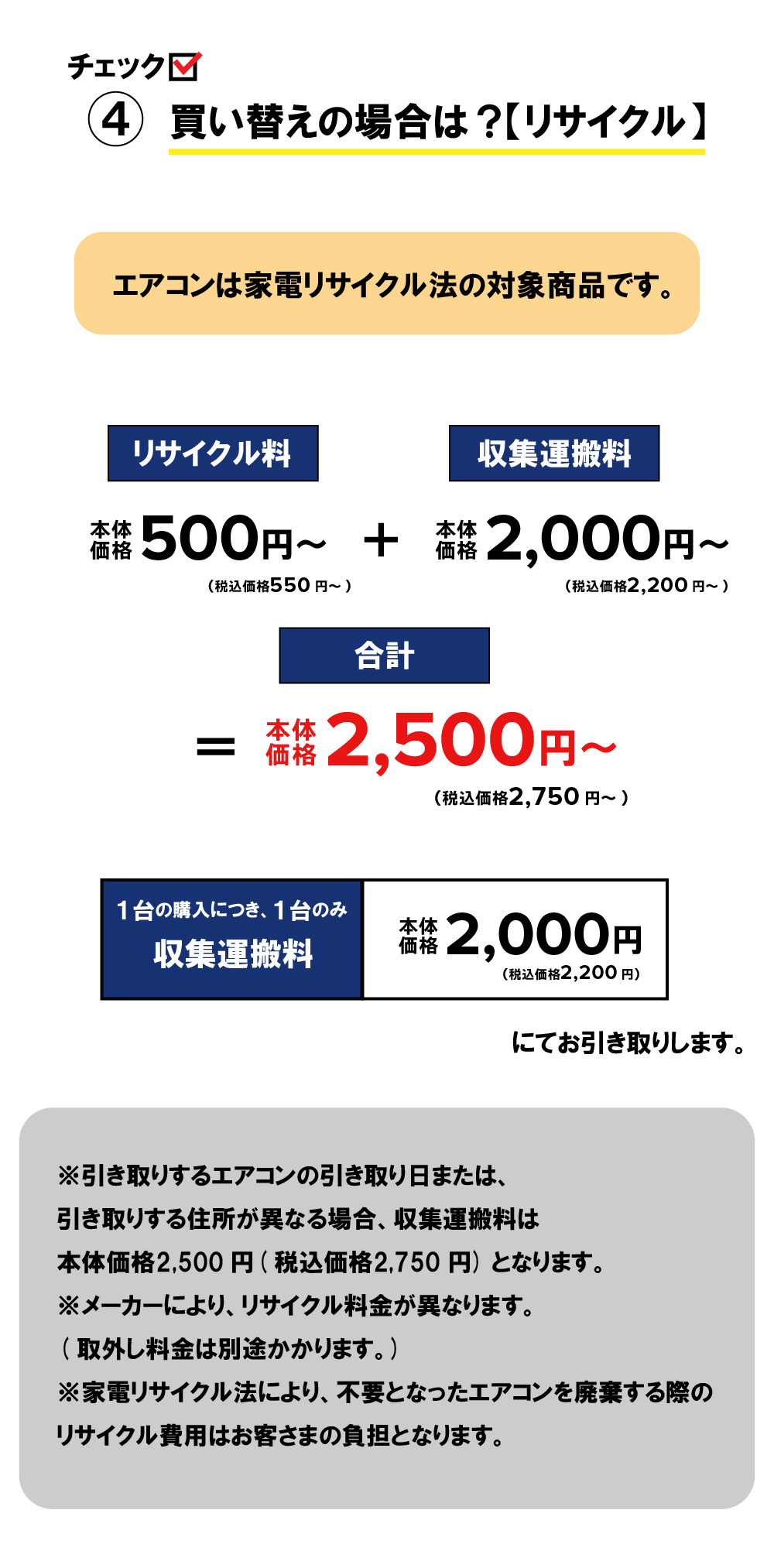 買い替えの場合は？