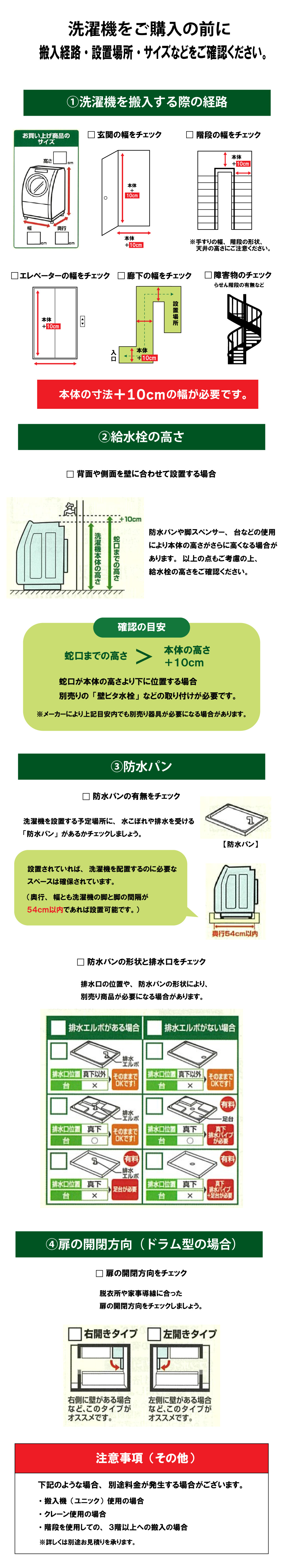 洗濯機をご購入する前に