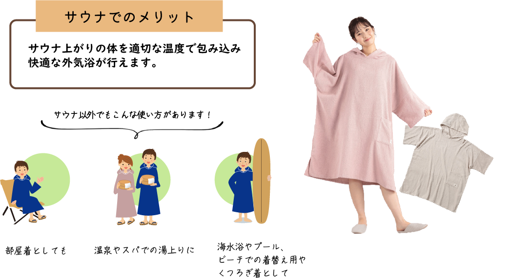 サウナポンチョ
