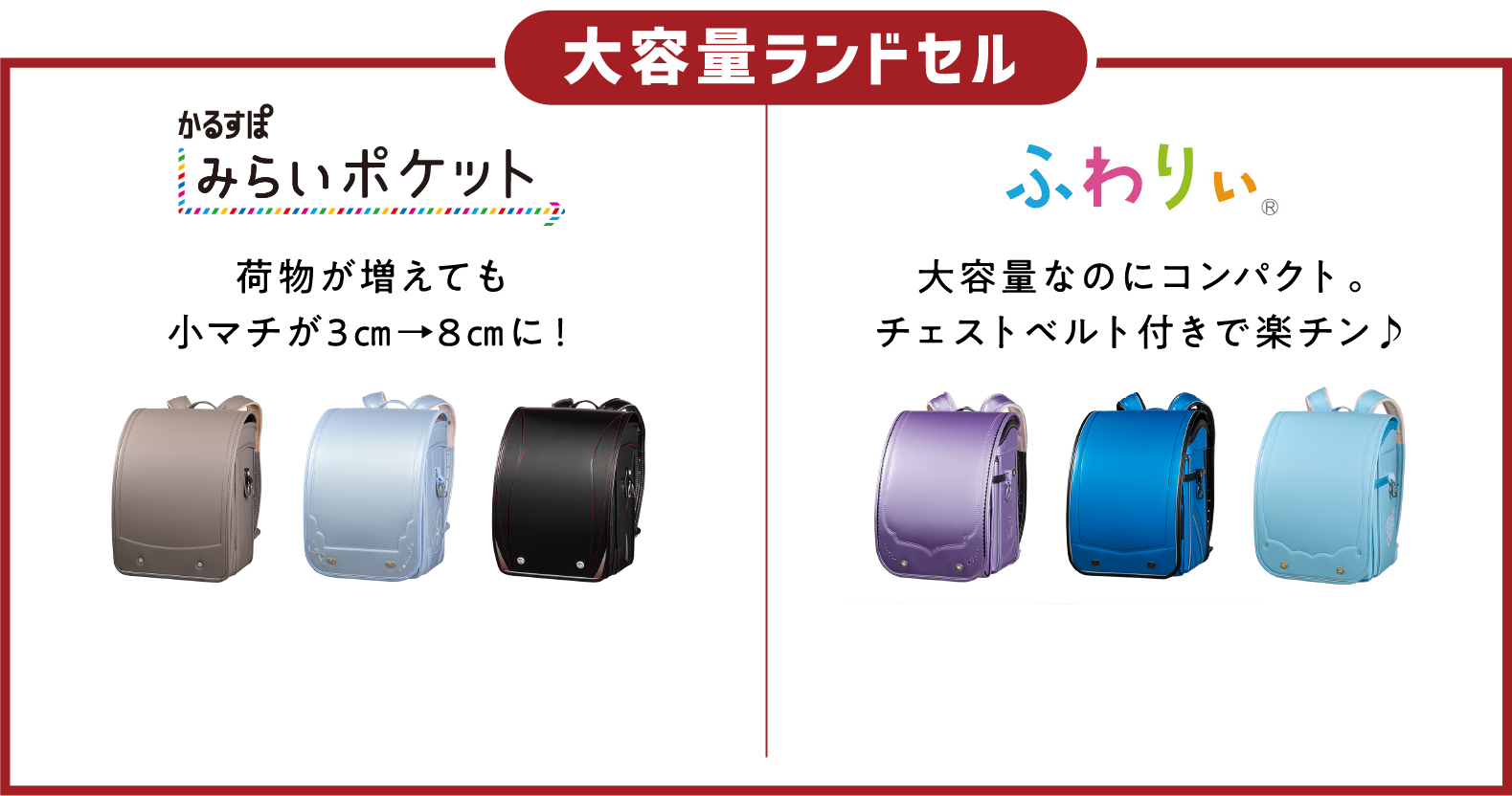 大容量ランドセル