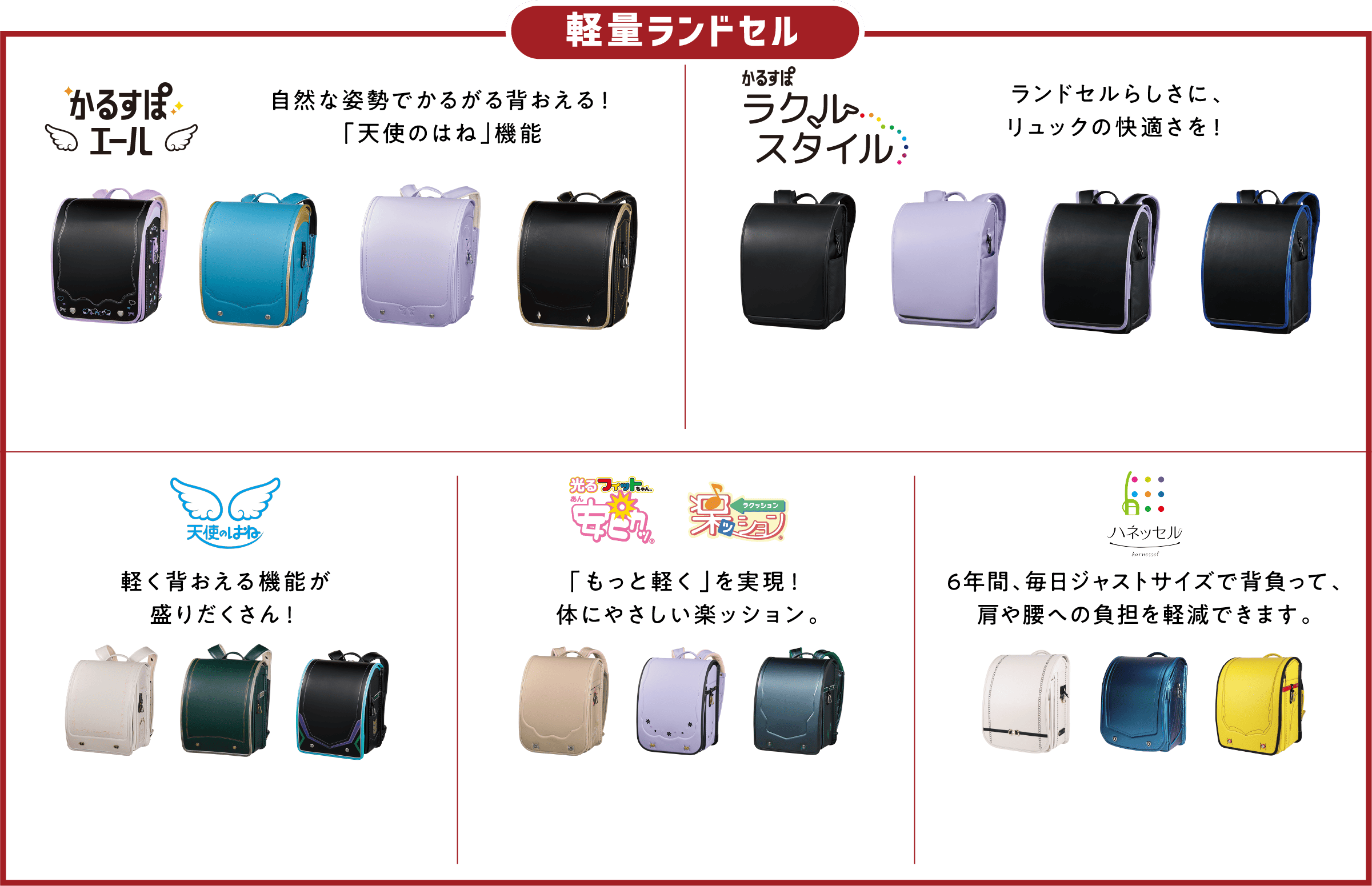 軽量ランドセル