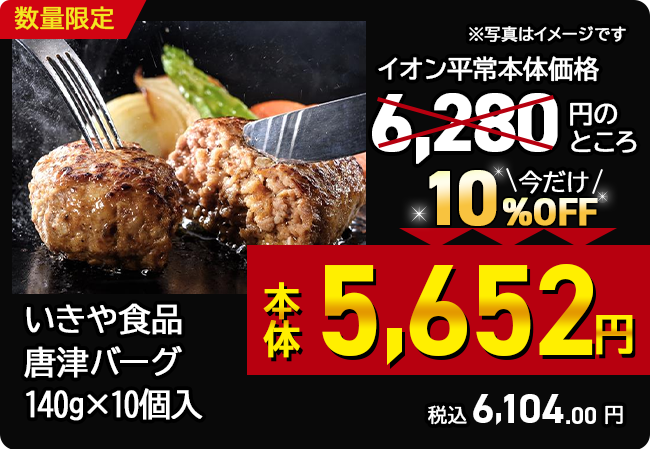 唐津バーグ 140g×10個