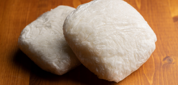 小分けして厚さを均一にする