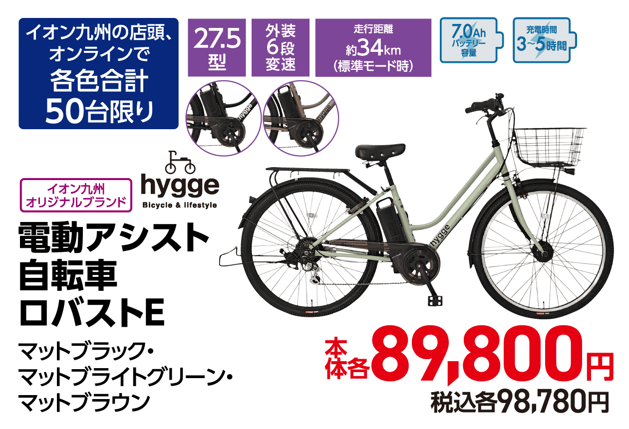 電動アシスト自転車ロバストE