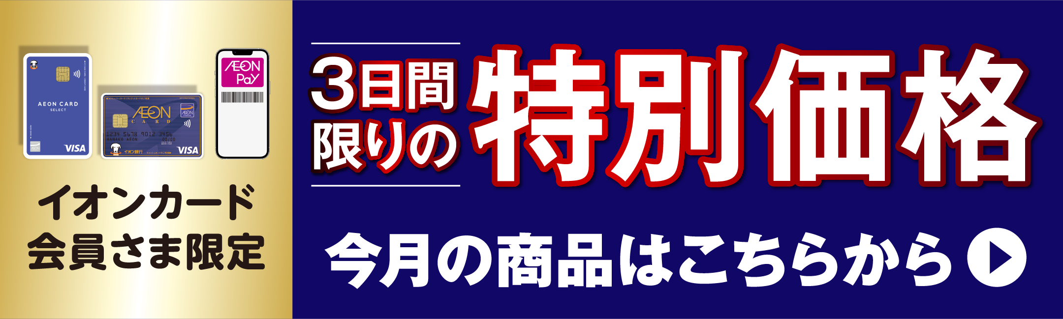 3日間限りの特別価格