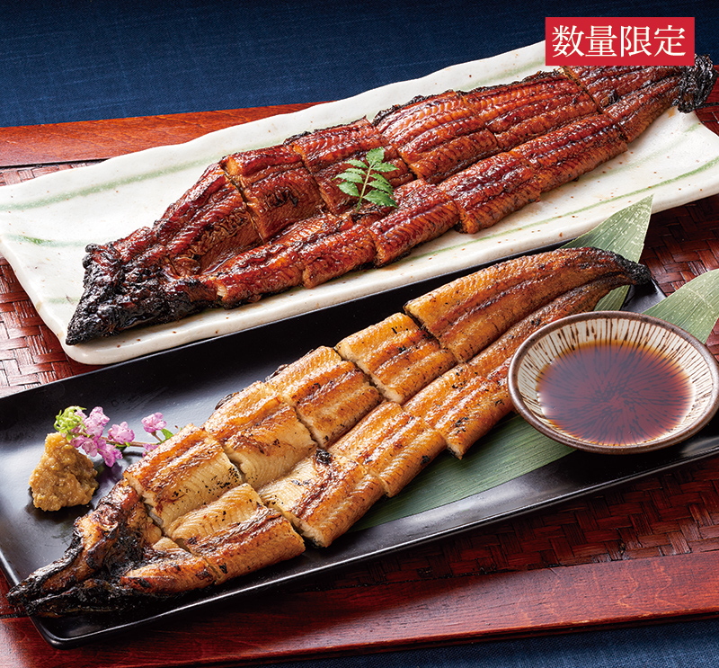 龍川魚商店 柳川加工（鹿児島県産原料）うなぎ蒲焼き・白焼きセット