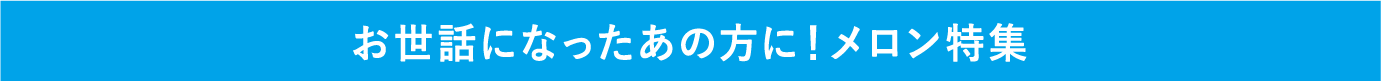 お世話になったあの方に！メロン特集
