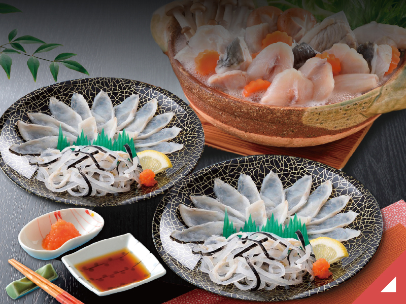 天然ふく刺身とふくちりセット